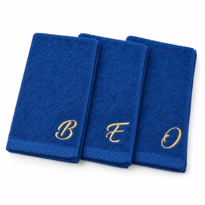 Prosop de mâini personalizat cu inițială brodată, 30 × 50 cm, bumbac 100%, 500 g/m² – 4 culori disponibile - Img 12
