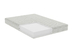 Saltea cu spuma poliuretanica Somnexpert Silver FORTE, 160x200, inaltime 20 cm, ortopedica, husa ioni argint lavabila, manere, fermitate mare - Img 3