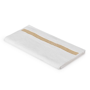 Set 3 Prosoape Hotel Premium – Alb cu Dungi Brodate, 680 g/mp – 30x50 cm, 50x90 cm, 70x140 cm - Img 4