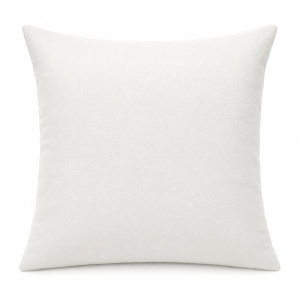 Pernă decorativă 45 × 45 cm cu perna TNT si fata inclusă, material blackout – Alb