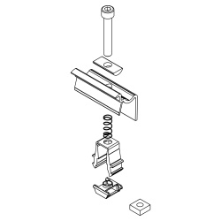 K2 Clemă terminală de capat (End Clamp) pentru fixarea modulelor fotovoltaice 30–42 mm - Img 2