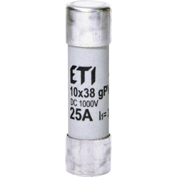 Siguranță fuzibilă ETI CH10x38 gPV, 25 A, 900 V DC