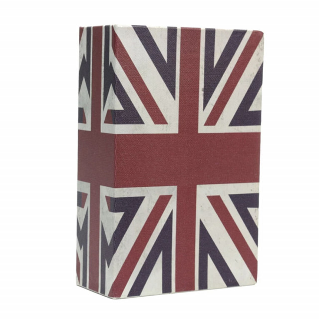 Seif secret tip carte cu cheie pentru blocare, British, 24 x 15 cm