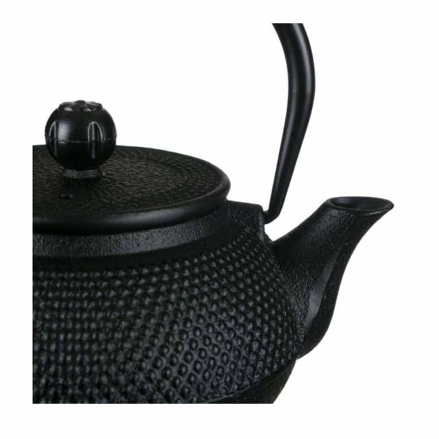 Ceainic Pufo din fonta cu infuzor, 600 ml, negru - 1 | YEO