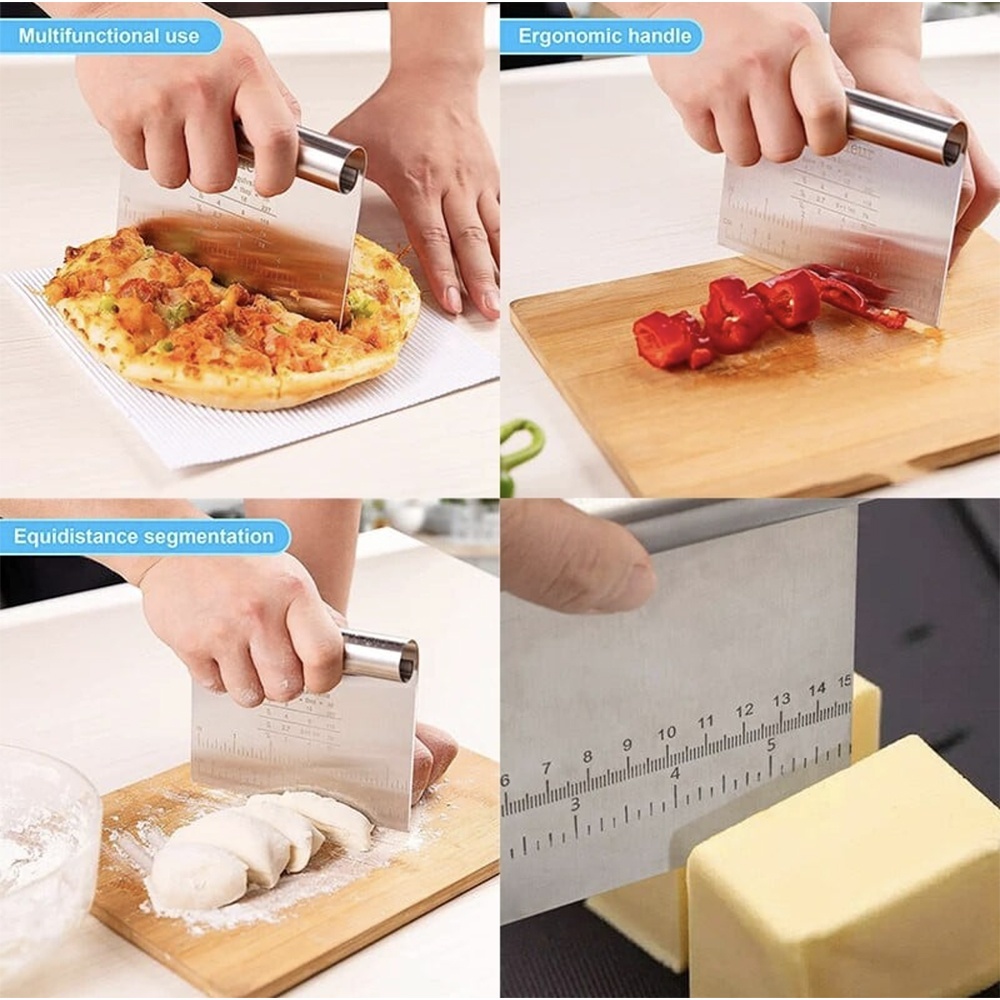 Spatula Pufo Pastry pentru taiere aluat, decorare glazura, crema la torturi, metalica, 15 cm - 1 | YEO