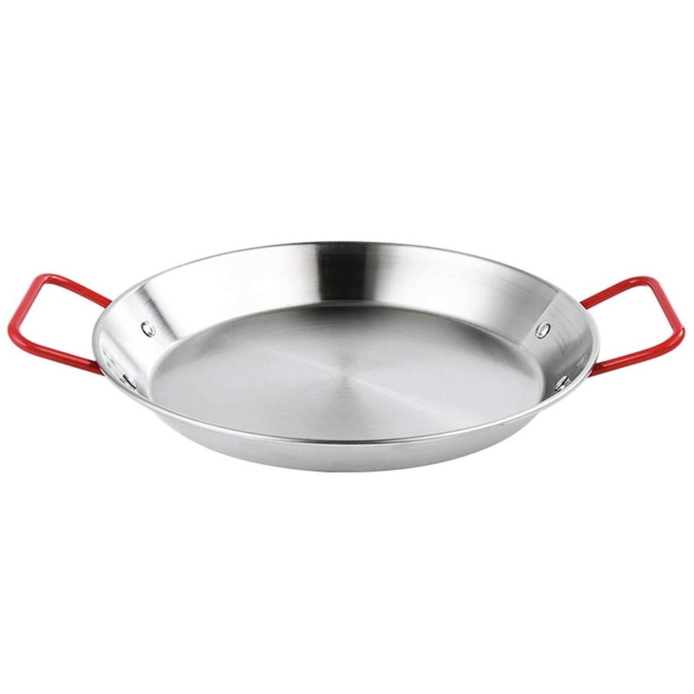 Tigaie tip platou Pufo cu 2 manere pentru servit sau gatit paella, fructe de mare, 27 cm