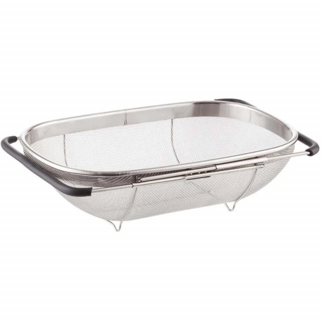 Strecuratoare extensibila din inox Pufo pentru chiuveta, 36 x 24 cm