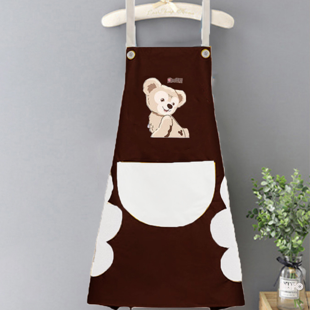 Sort de bucatarie Pufo Little Bear, sort pentru gatit, marime universala, maro/negru - 1 | YEO