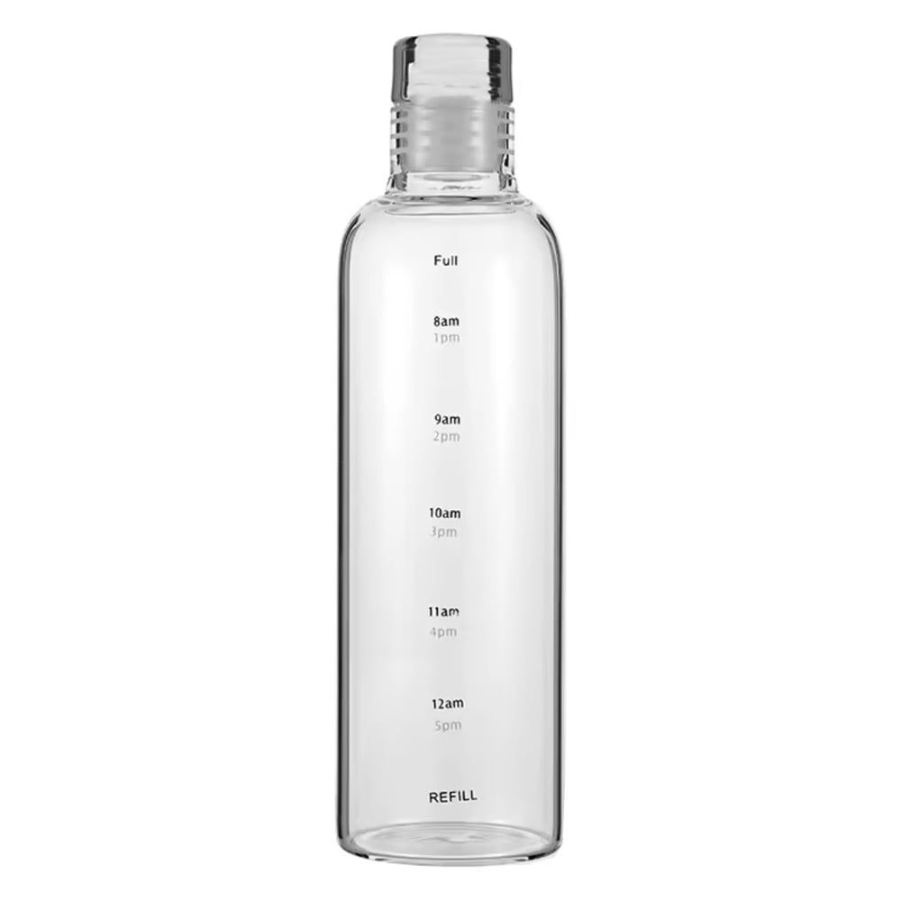 Sticla Pufo pentru apa sau lichide din material borosilicat, capac etans, 500 ml