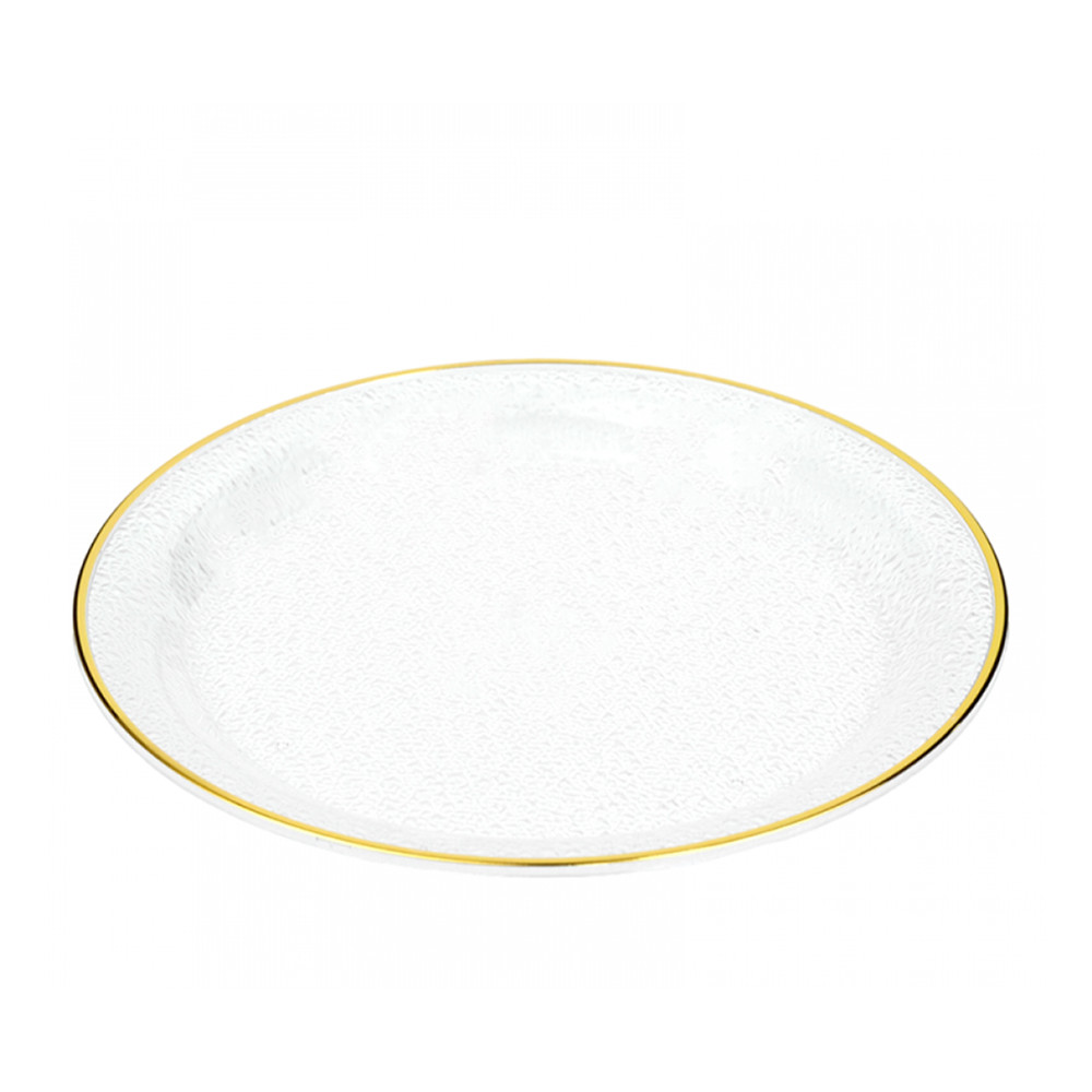 Tava decorativa eleganta Pufo Luxury pentru servire aperitive, prajituri, fructe, 27 cm