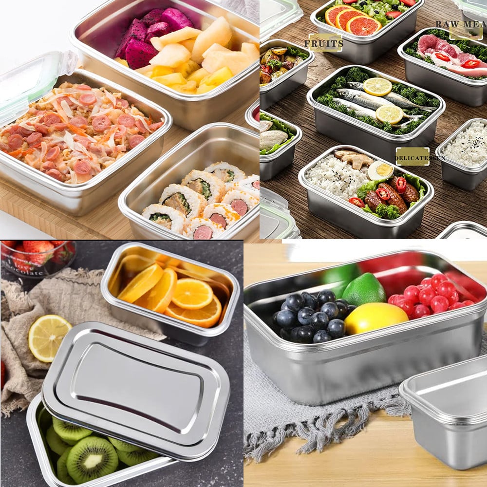 Tava gastronorm Pufo din inox cu capac etans pentru depozitare alimente, ideal pentru catering, restaurante, fast food, capacitate 5 L - 3 | YEO