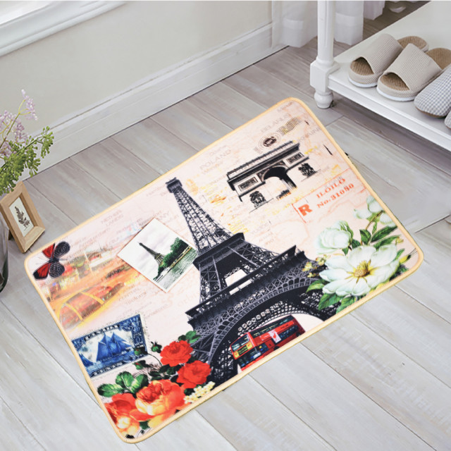 Covor de camera Pufo Love Paris, 60 x 40 cm, poliester - 1 | YEO