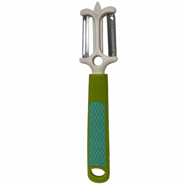 Curatator de legume Pufo cu 2 lame zimtate, maner ergonomic, 21 cm - 1 | YEO