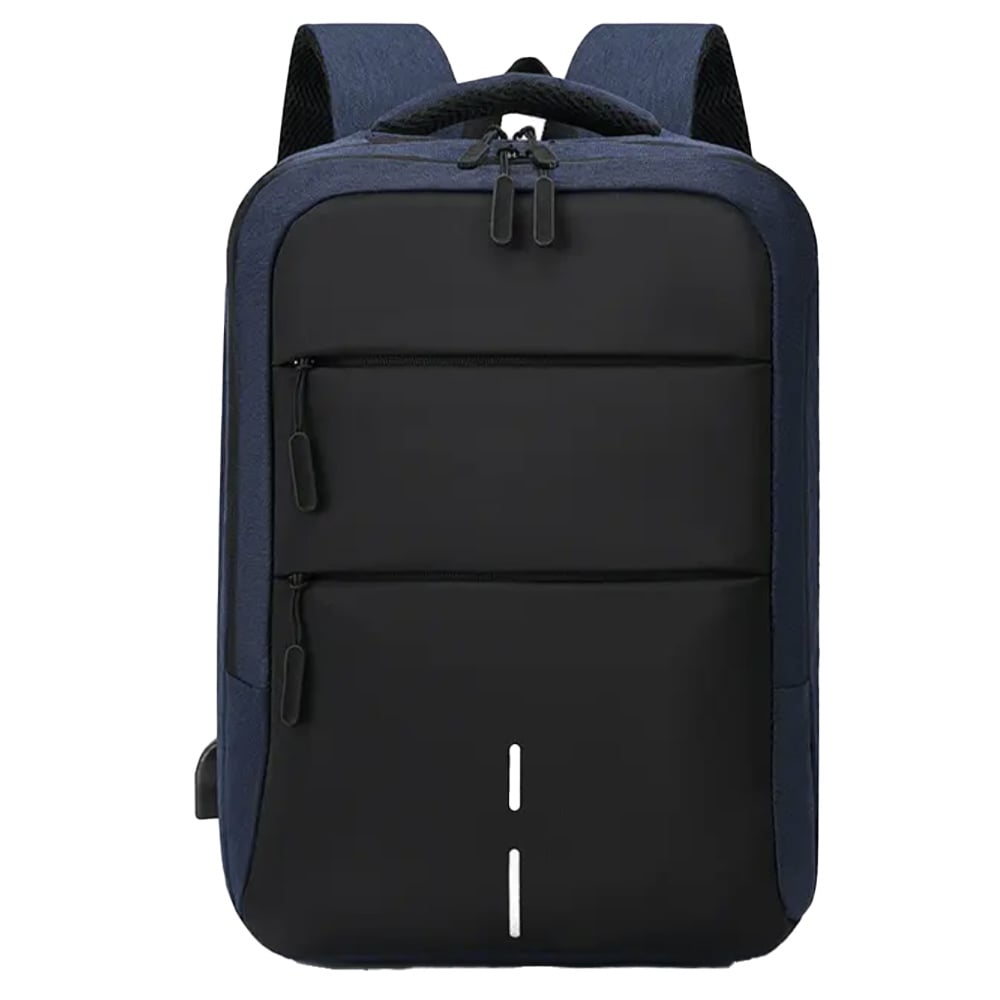 Rucsac Pufo Premium compartimentat pentru laptop, 45 x 32 cm, albastru