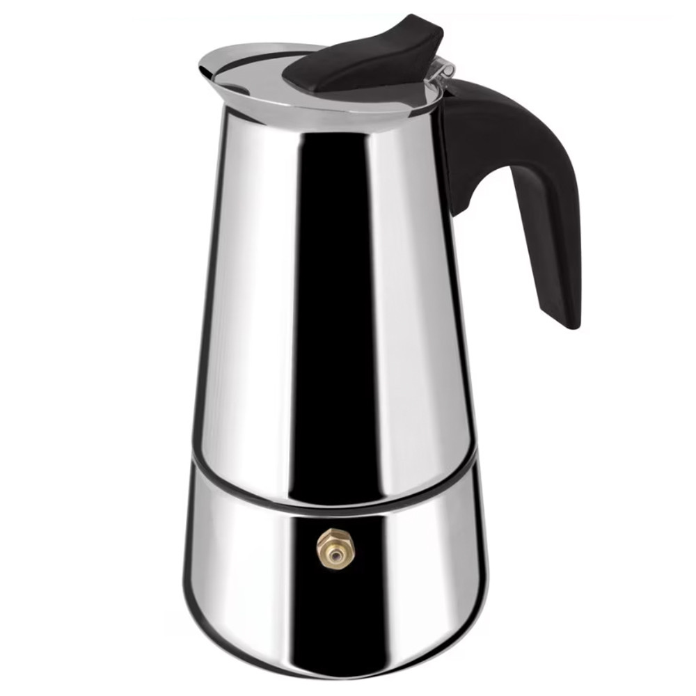 Espressor cafea din inox pentru aragaz, capacitate 9 cesti