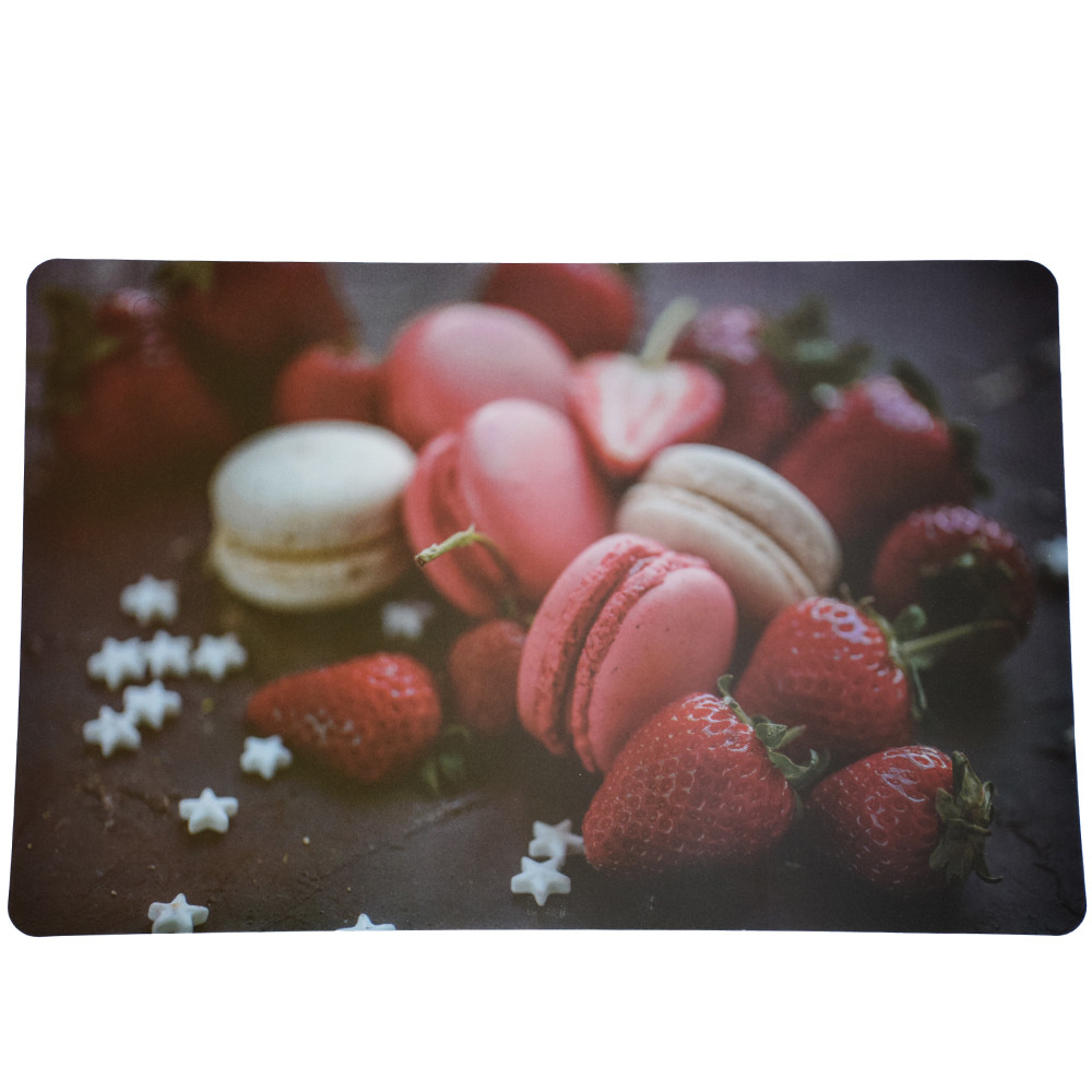 Set suport farfurie pentru servirea mesei, model Pufo Macarons time, 6 bucati - 1 | YEO