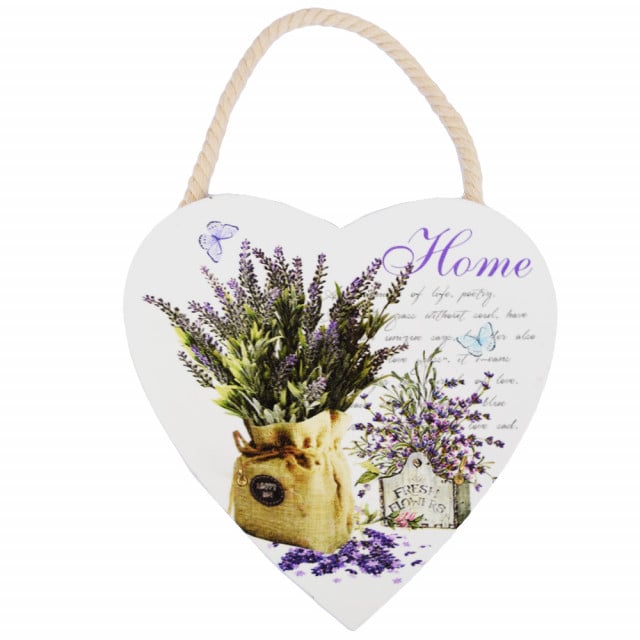 Decoratiune suport pentru chei cu 2 carlige, Pufo Home, in forma de inima, 17 cm - 1 | YEO