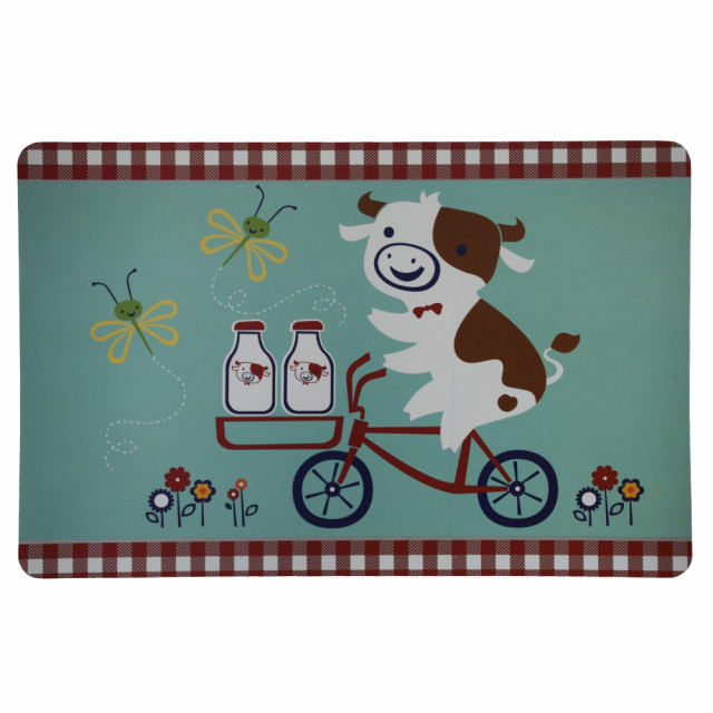 Set suport farfurie Pufo pentru servirea mesei, model Milk Time, 4 bucati, 43 x 28 cm - 1 | YEO