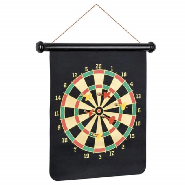 Tabla joc darts magnetic 2 in 1 pentru copii si adulti, cu 4 sageti incluse - 1 | YEO