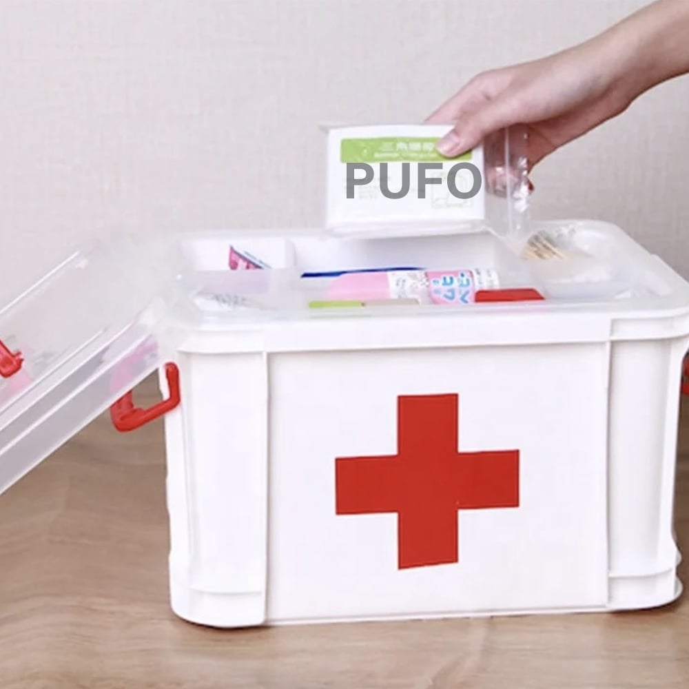 Cutie organizator depozitare si pastrare medicamente, Pufo Medicine, 22 x 17 cm - 1 | YEO