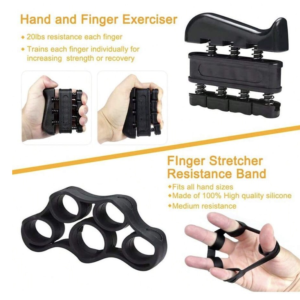 Set flexor cu 4 accesorii pentru antebrat si relaxare antistres, negru - 3 | YEO