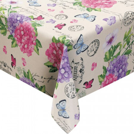 Fata de masa tip musama Pufo Colorful flowers, 180 x 140 cm