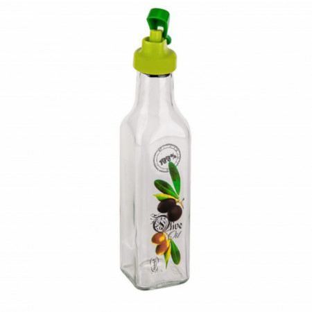 Sticla pentru ulei Pufo cu dispenser, transparenta, 250 ml