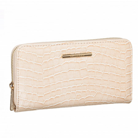 Portofel elegant de dama, Pufo Fabulous, 20 x 10 cm, crem