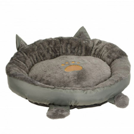 Pat confortabil rotund pentru pisici sau caini, Pufo, 50 cm