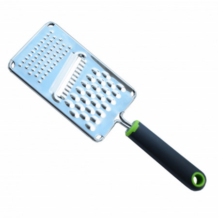 Razatoare metalica Pufo pentru legume, fructe si cas, cu maner antialunecare, 28 cm