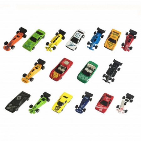 Set 17 masinute metalice pentru copii, Pufo