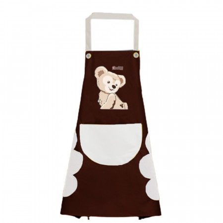 Sort de bucatarie Pufo Little Bear, sort pentru gatit, marime universala, maro/negru