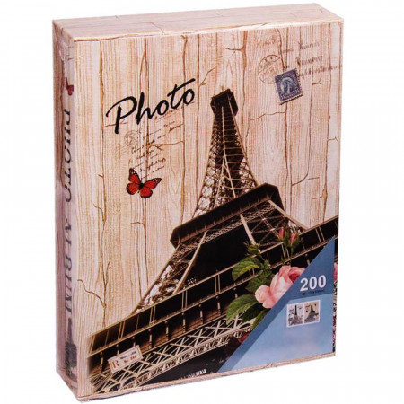 Album foto in cutie Pufo Retro Paris, 27 x 20 cm, 200 poze