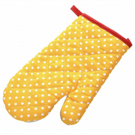 Manusa de bucatarie Pufo Points, 26 x 16 cm, galben