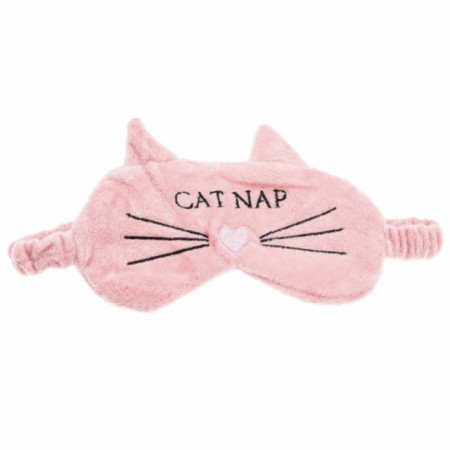Masca pentru dormit sau calatorie, model Kitty Cat, 18 cm