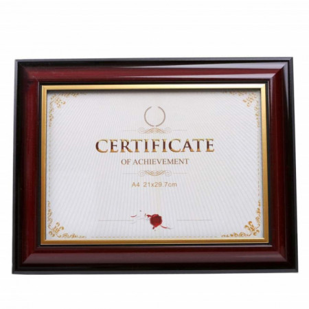 Rama foto tablou pentru diploma, acte, fotografie, certificat, A4, Pufo, 38,5 x 30 cm