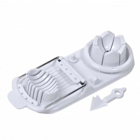 Dispozitiv manual Pufo pentru taiat/feliat oua fierte, 23 cm