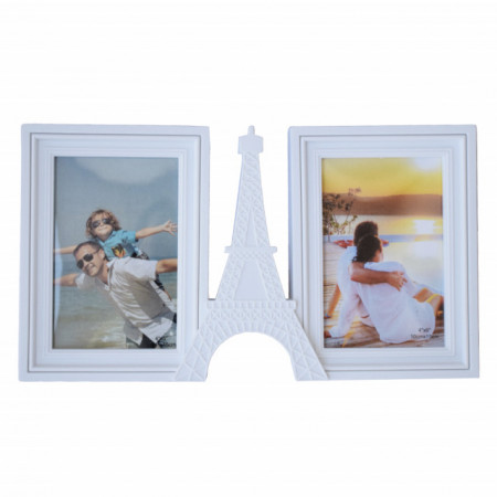 Rama foto decorativa Pufo Love in Paris pentru 2 poze, 30 x 28 cm