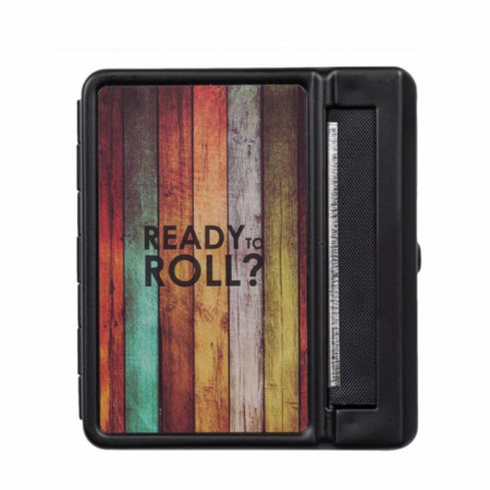 Tabachera metalica pentru rulat tigari Ready to roll, Pufo, 9 cm