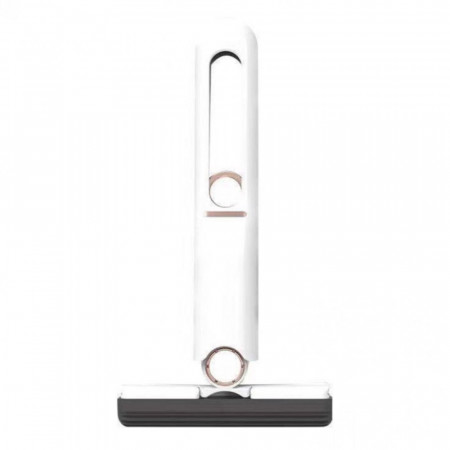 Mini mop portabil Pufo cu laveta, sistem anti scurgere, pentru geamuri, parbriz, bucatarii, bai, 27 cm