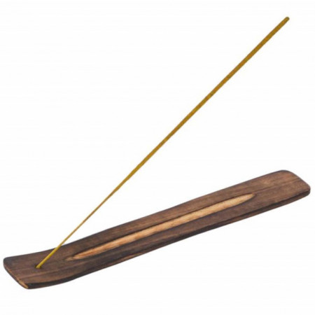 Set 40 betisoare parfumate cu miros de vanilie si suport din lemn 25 cm,potrivit pentru aromaterapie, Pufo