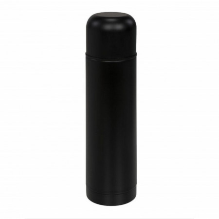 Sticla termos metalica Pufo Black pentru bauturi, izoterm, 500 ml, negru