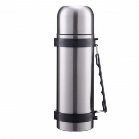 Sticla termos Pufo din otel inoxidabil pentru bauturi, 500 ml, gri/negru