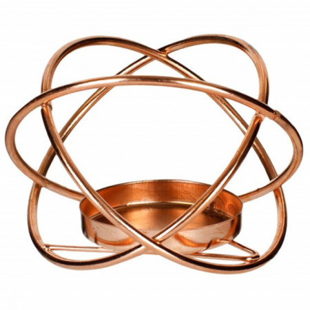 Suport decorativ metalic pentru lumanare Pufo Sphere, 7 cm