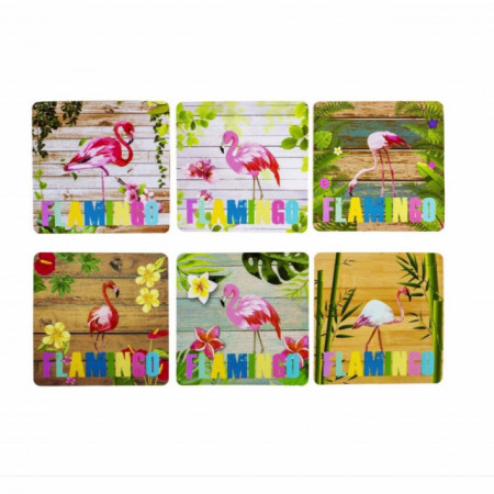 Set suport pahare model Flamingo, 6 bucati