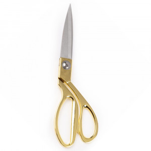 Foarfeca profesionala ideala pentru croitorie, folosire zilnica, taiat pizza si diverse activitati casnice, 26.5 cm, auriu