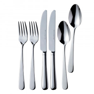 Set tacamuri elegante din otel, 6 piese, argintii – design modern si finisaj premium