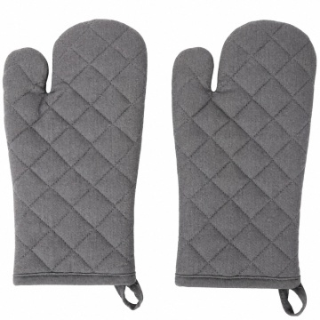 Set 2 manusi de bucatarie termorezistente pentru cuptor si gatit, 32 cm, gri