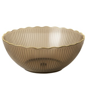 Bol elegant Pufo Waves pentru fusecuri, biscuiti, fructe, prajituri si gustari- accesoriu rafinat pentru servire si decorul mesei, 22 cm