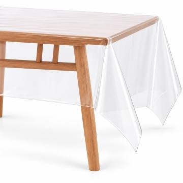 Fata de masa transparenta Pufo Simple, 140 x 250 cm, protectie eleganta si practica pentru masa